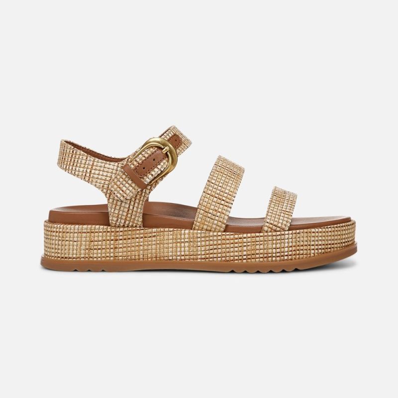 Naturalizer Women's 27 EDIT Zizi Sandal - Metallic Raffia