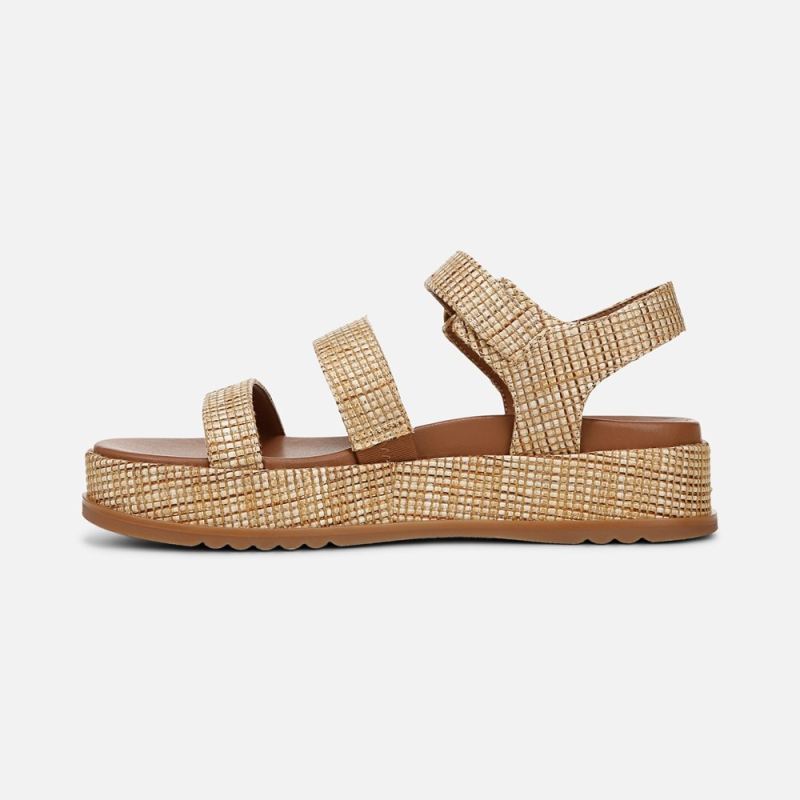 Naturalizer Women's 27 EDIT Zizi Sandal - Metallic Raffia