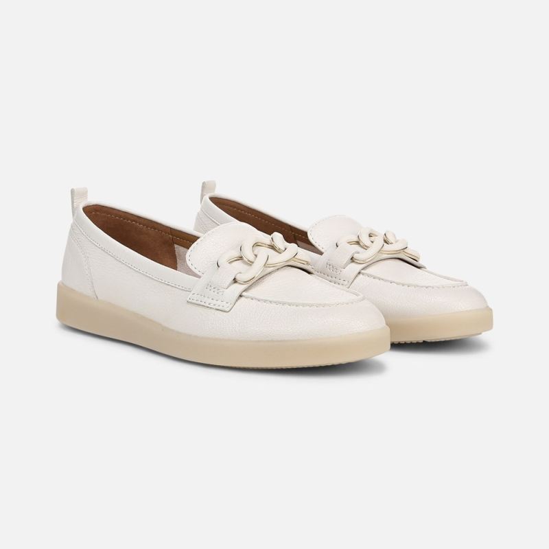 Naturalizer Women's Kateri Bit Loafer - Warm White Leather