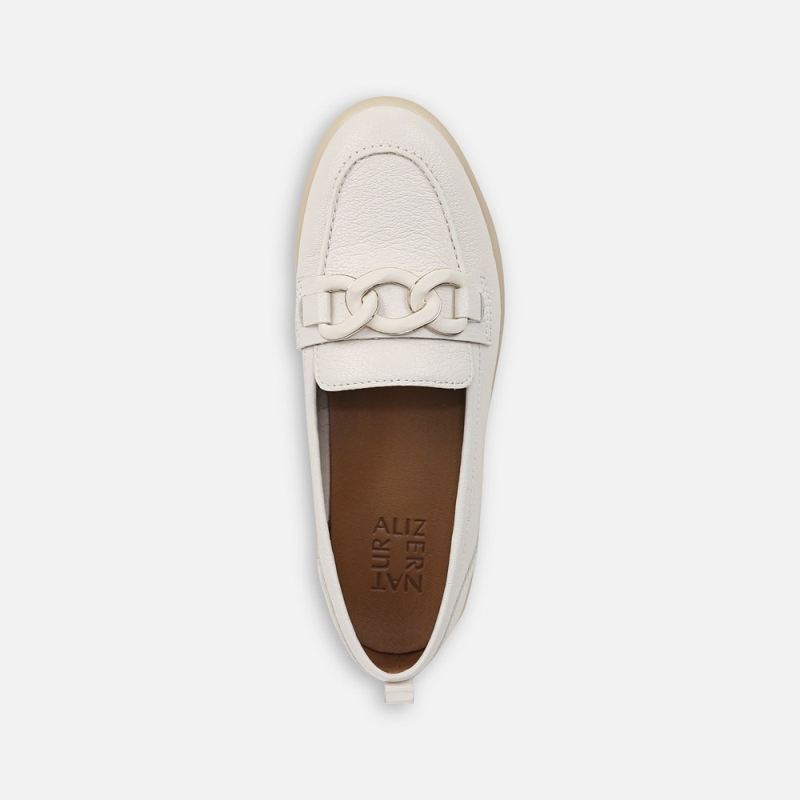 Naturalizer Women's Kateri Bit Loafer - Warm White Leather