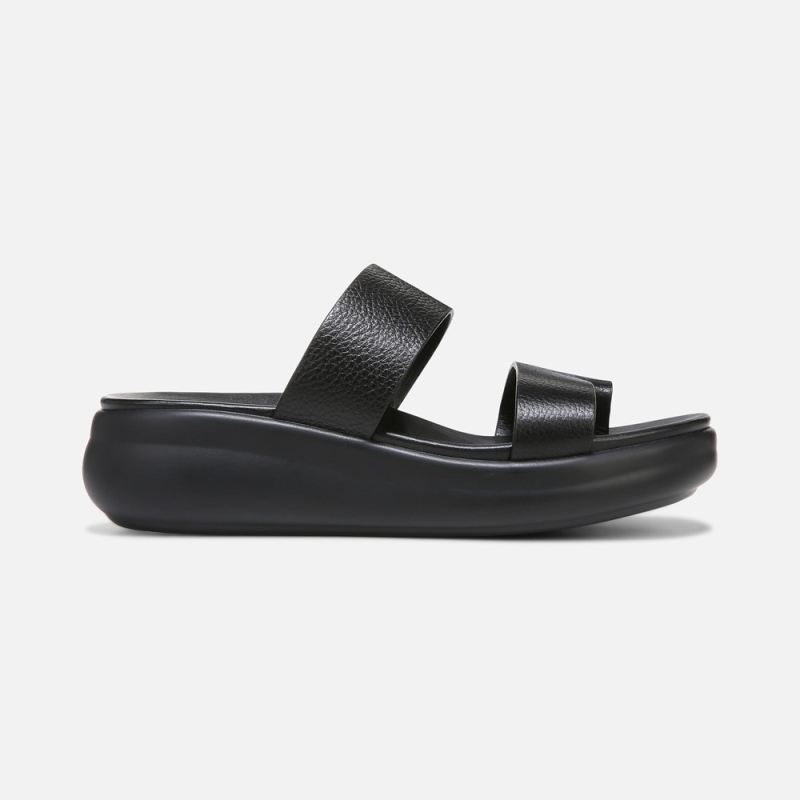 Naturalizer Women's Drift 2 Sandal - Black Leather