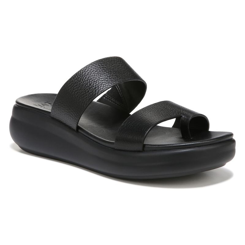 Naturalizer Women's Drift 2 Sandal - Black Leather