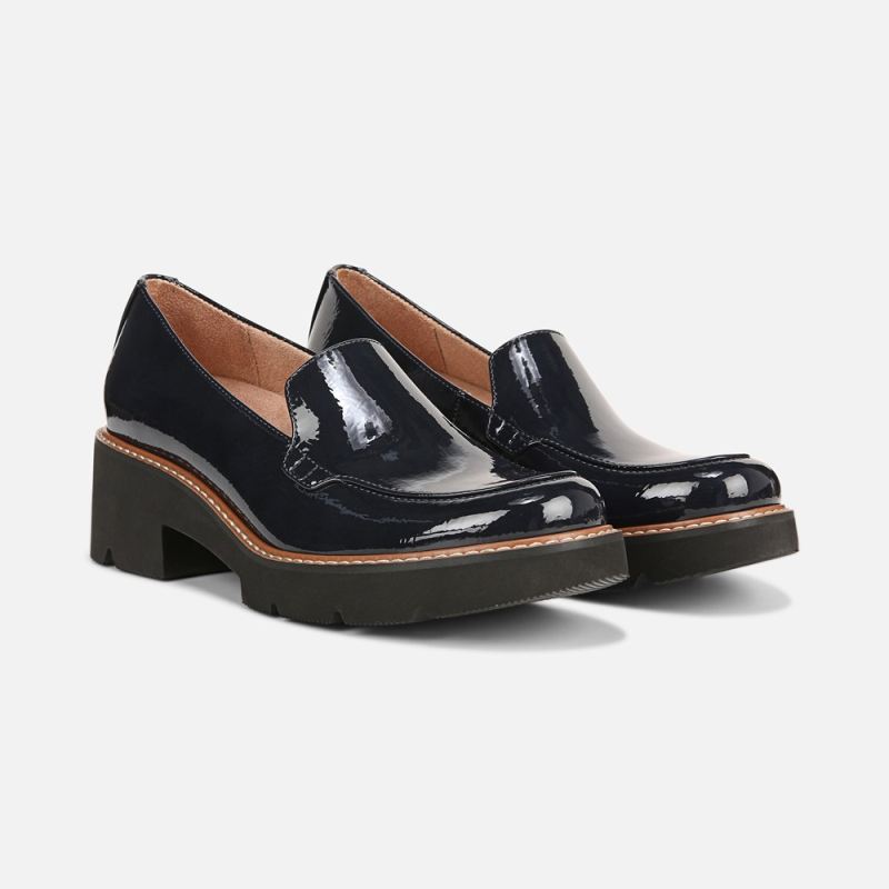 Naturalizer Women's Cabaret Loafer - French Navy Blue Patent Synthe