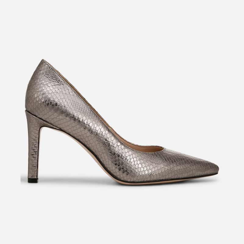 Naturalizer Women's 27 EDIT Adele Pump - Silver Leather