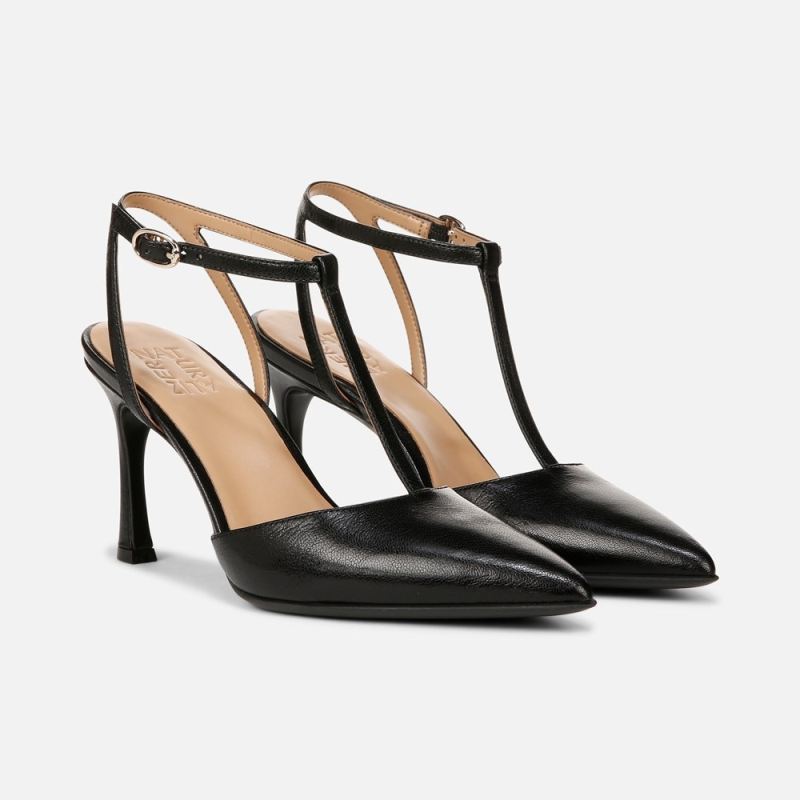 Naturalizer Women's Astrid Pump - Black Leather - Click Image to Close