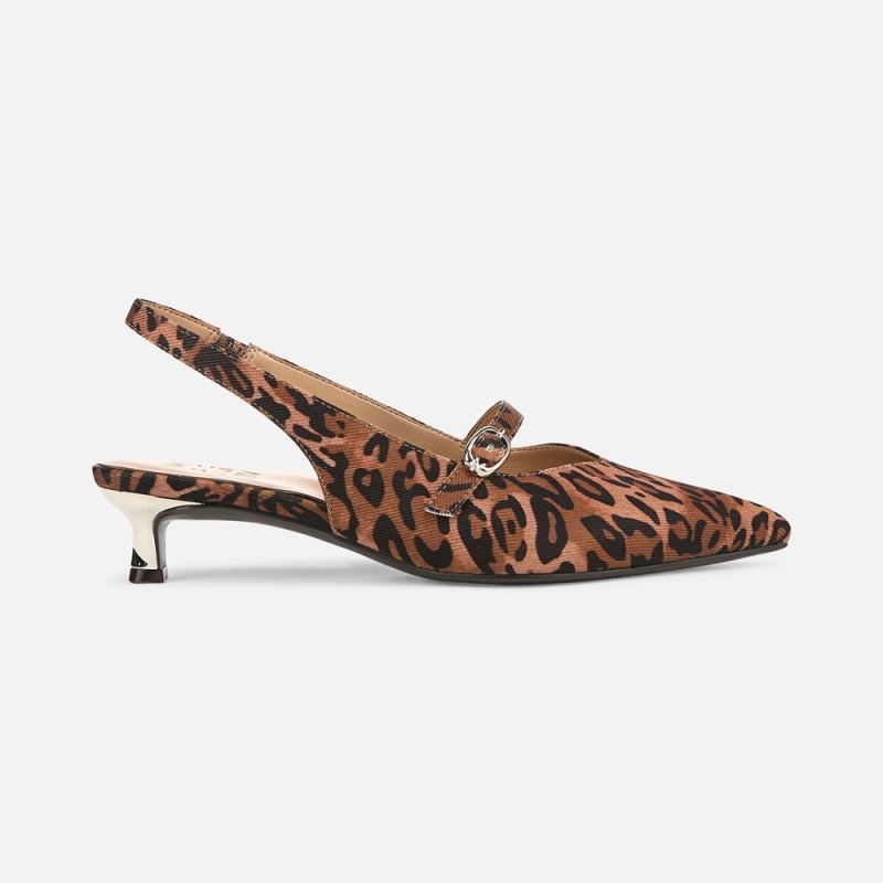 Naturalizer Women's Grayson Mary Jane Slingback - Leopard Print Fabric