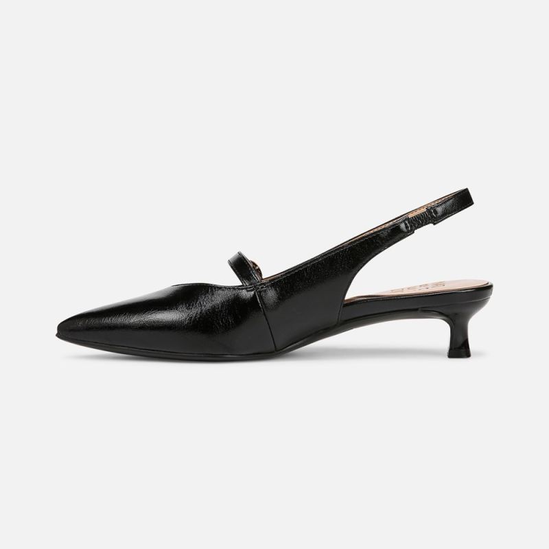 Naturalizer Women's Grayson Mary Jane Slingback - Black Faux Leather