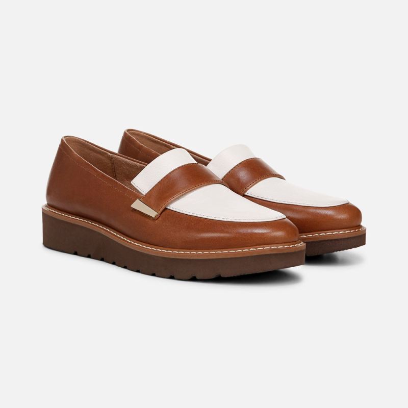 Naturalizer Women's ADILINE LOAFER - White / English Tea Leather