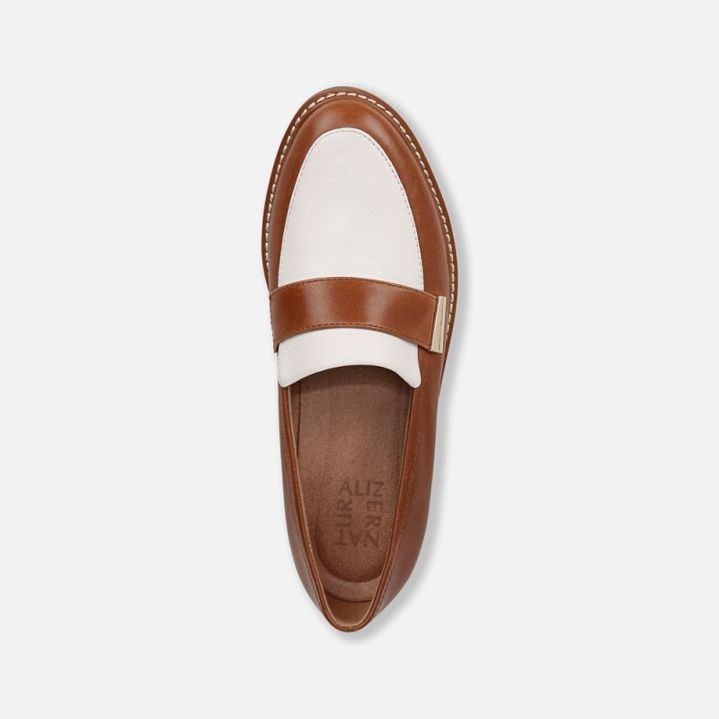 Naturalizer Women's ADILINE LOAFER - White / English Tea Leather