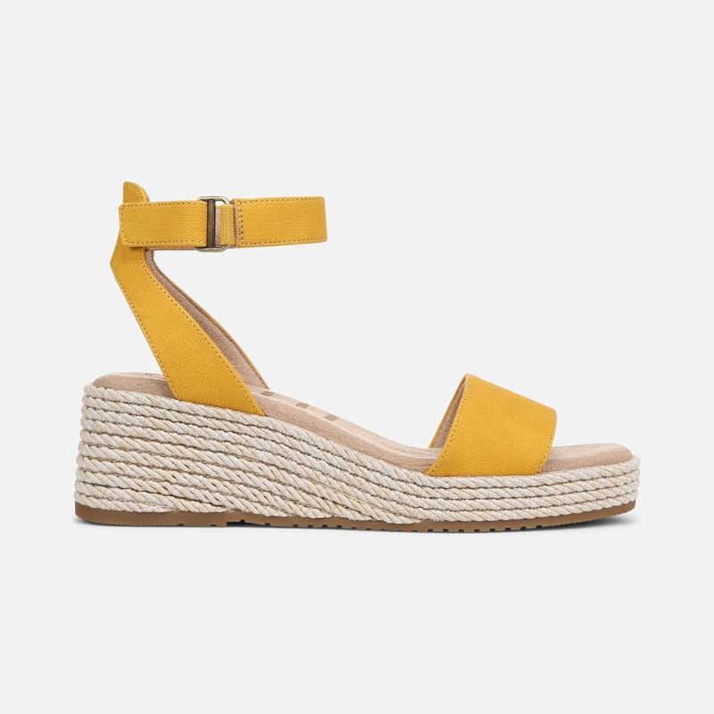 Naturalizer Women's SOUL Gloria Espadrille - Yellow Fabric