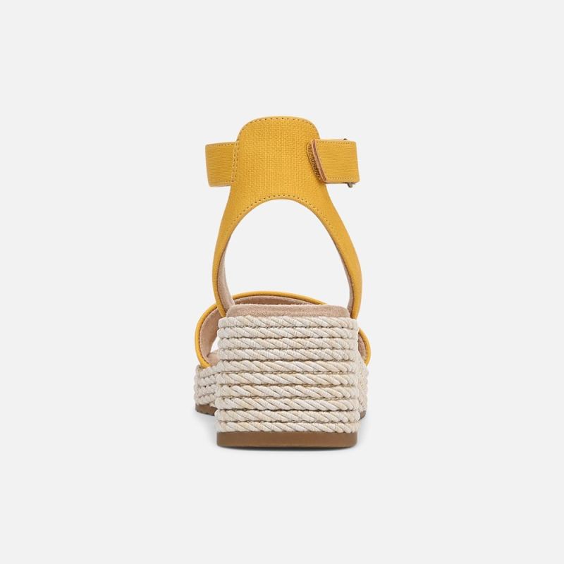 Naturalizer Women's SOUL Gloria Espadrille - Yellow Fabric