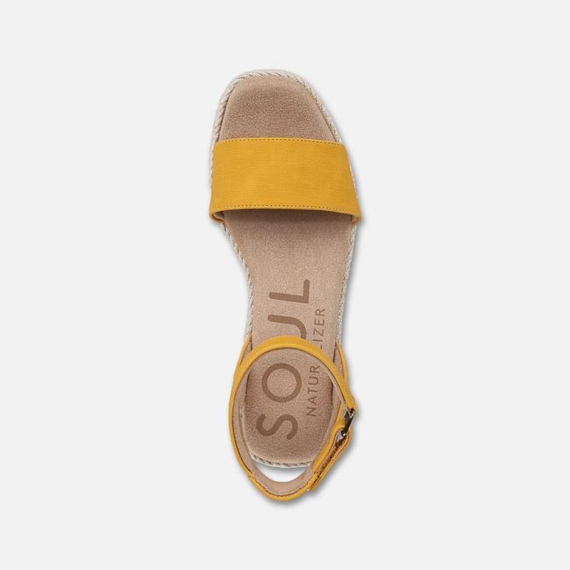 Naturalizer Women's SOUL Gloria Espadrille - Yellow Fabric