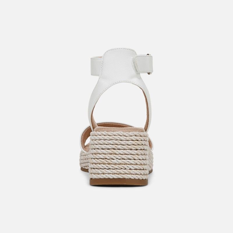 Naturalizer Women's SOUL Gloria Espadrille - White Faux Leather