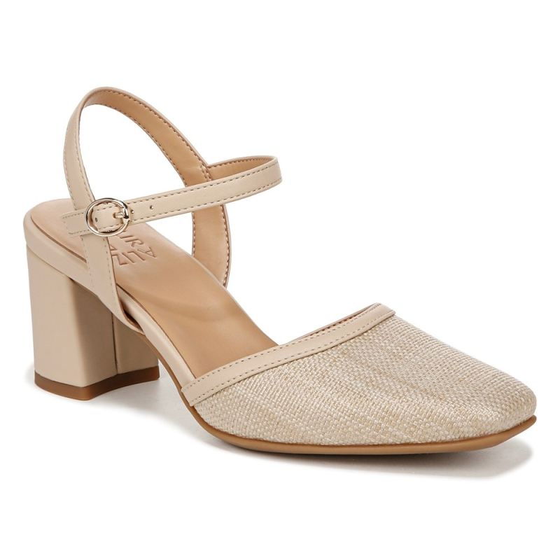 Naturalizer Women's Wave Dress Shoe - Tan Straw Fabric