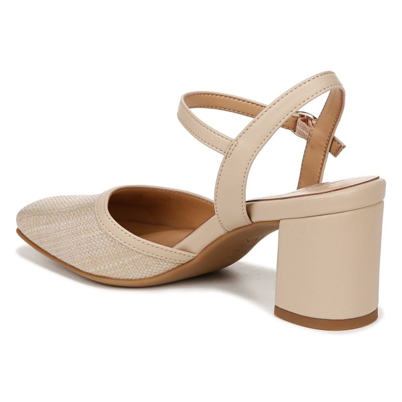 Naturalizer Women's Wave Dress Shoe - Tan Straw Fabric