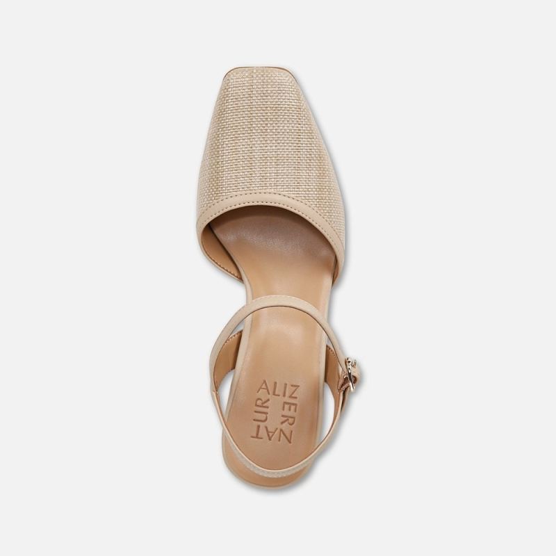 Naturalizer Women's Wave Dress Shoe - Tan Straw Fabric