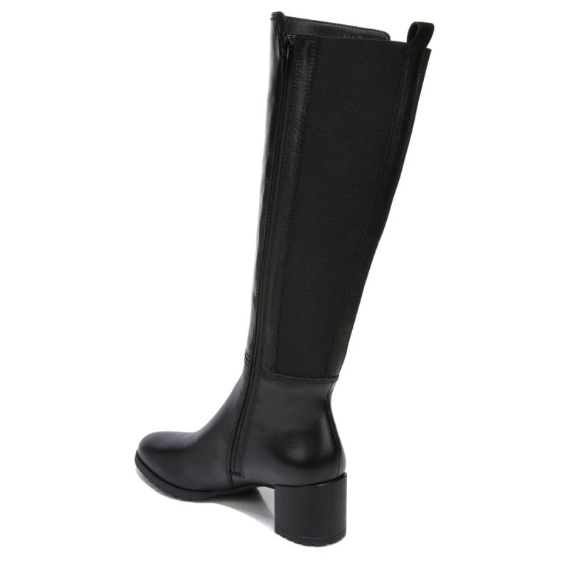 Naturalizer Women's Brent Weatherproof Wide Calf Knee High Boot - BLACK LEATHER