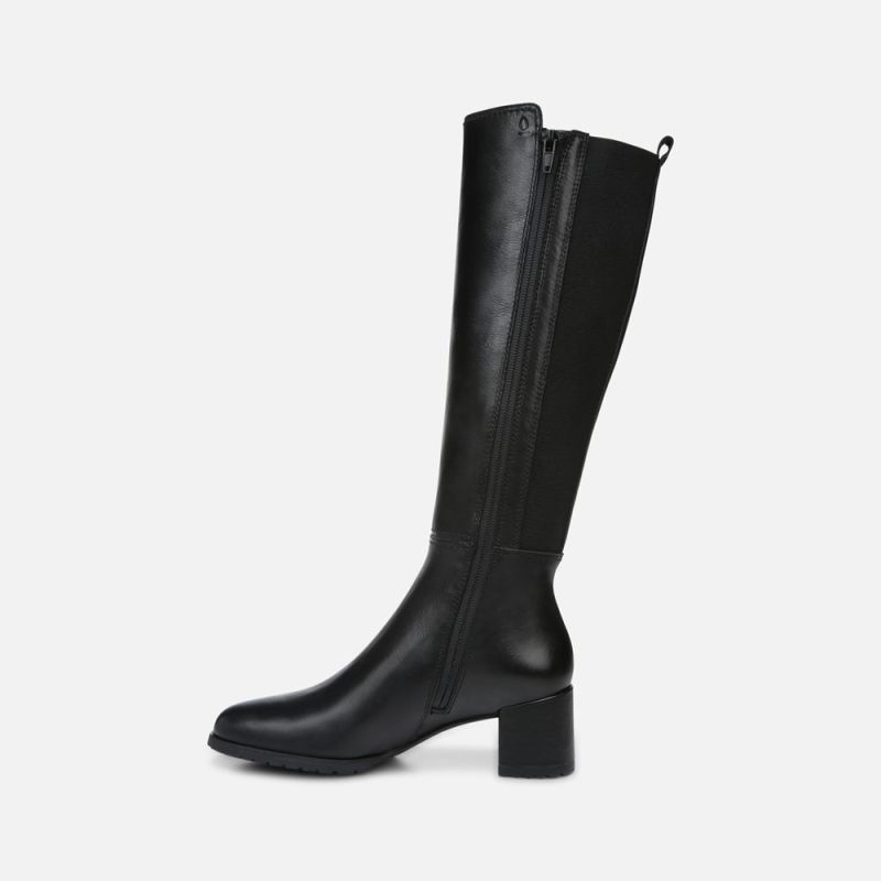 Naturalizer Women's Brent Weatherproof Wide Calf Knee High Boot - BLACK LEATHER