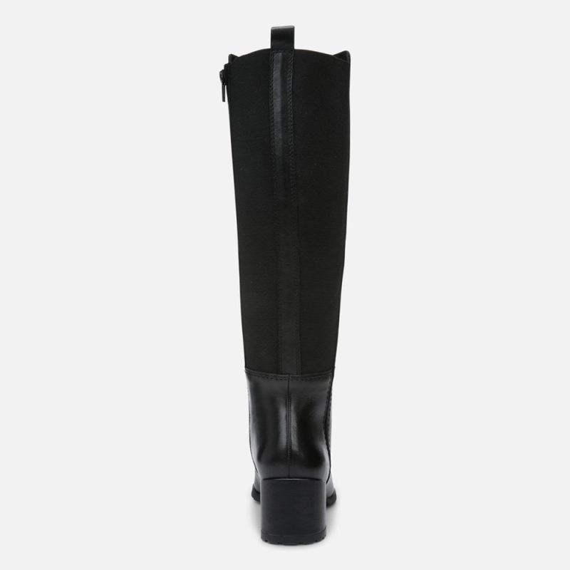 Naturalizer Women's Brent Weatherproof Wide Calf Knee High Boot - BLACK LEATHER
