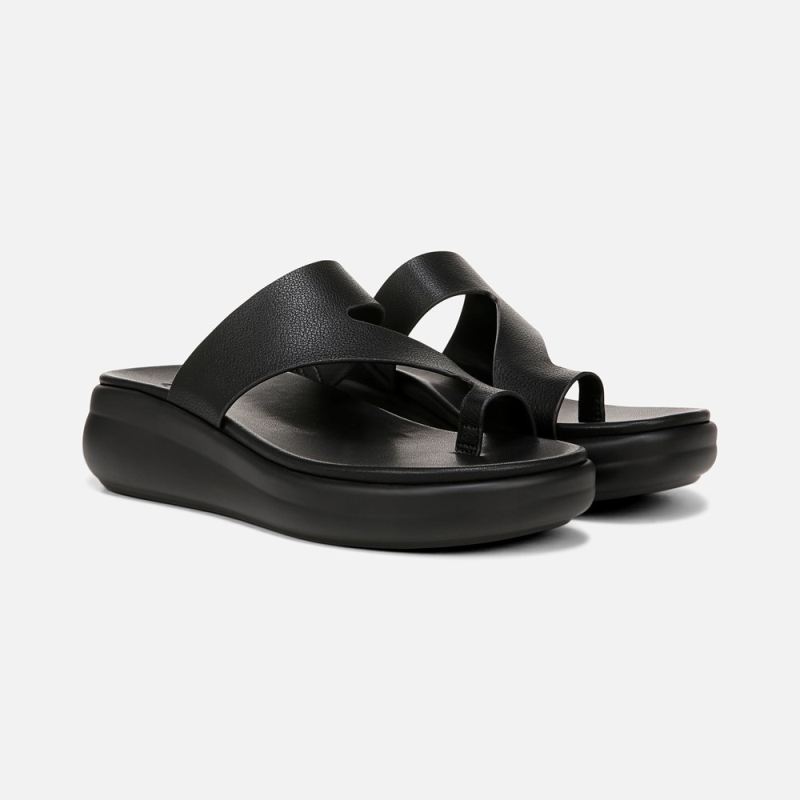 Naturalizer Women's Cailan Sandal - Black Faux Leather