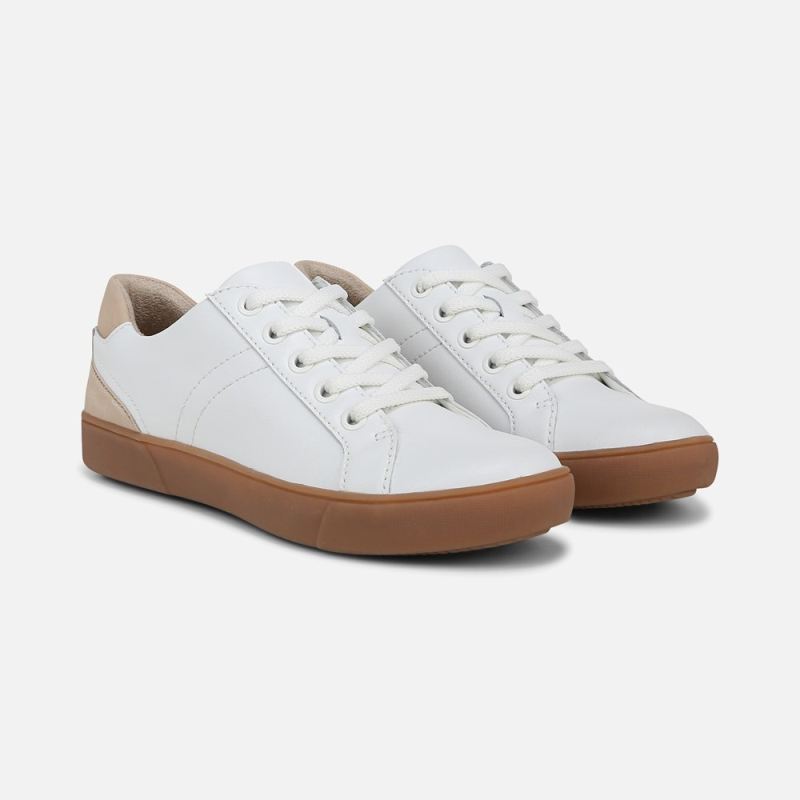 Naturalizer Women's Morrison Sneaker - White / Coastal Tan Leather
