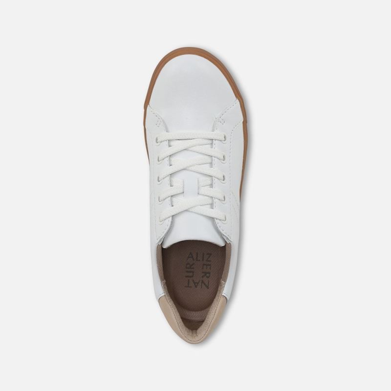 Naturalizer Women's Morrison Sneaker - White / Coastal Tan Leather