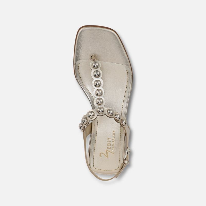 Naturalizer Women's 27 EDIT Nara Sandal - Champagne Leather