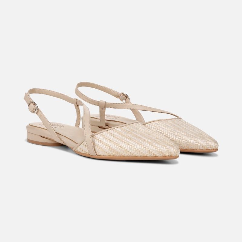 Naturalizer Women's Hawaii Slingback Flat - Opal Natural / Tan Fabric