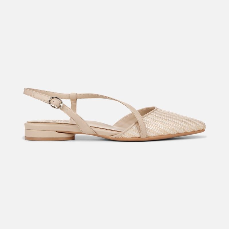 Naturalizer Women's Hawaii Slingback Flat - Opal Natural / Tan Fabric
