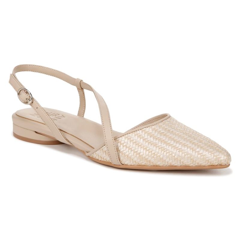 Naturalizer Women's Hawaii Slingback Flat - Opal Natural / Tan Fabric