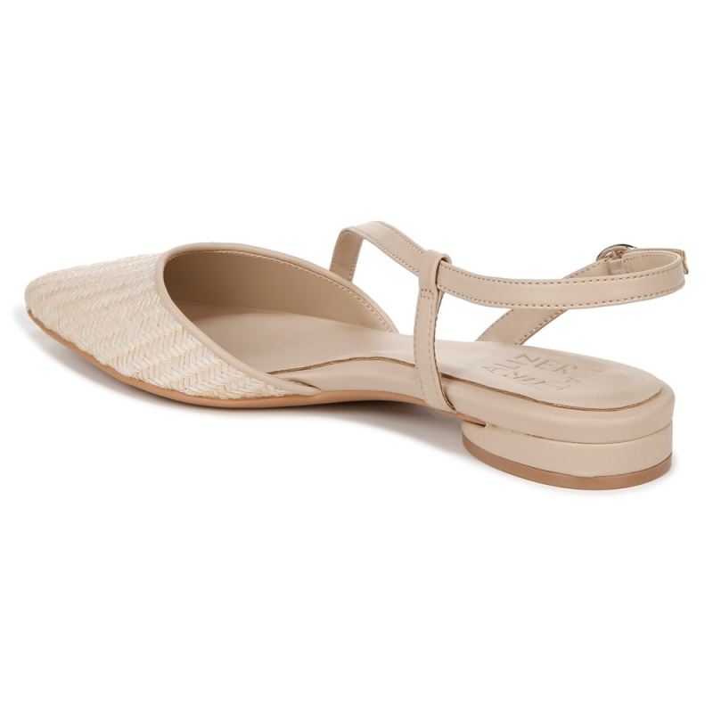 Naturalizer Women's Hawaii Slingback Flat - Opal Natural / Tan Fabric