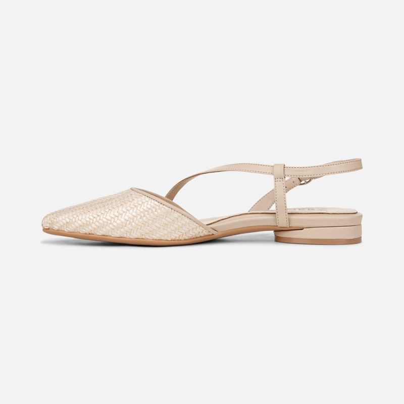 Naturalizer Women's Hawaii Slingback Flat - Opal Natural / Tan Fabric