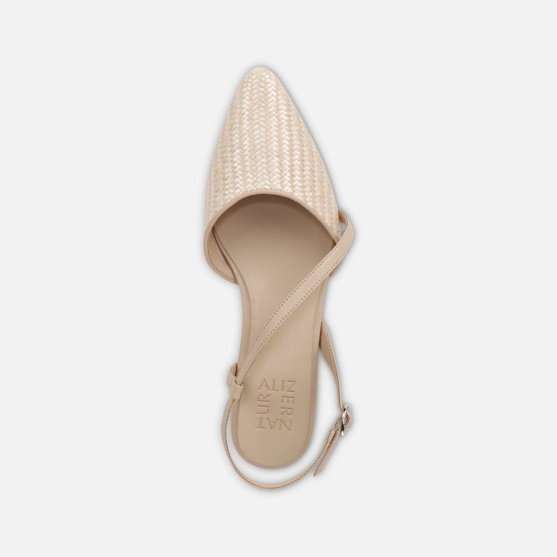 Naturalizer Women's Hawaii Slingback Flat - Opal Natural / Tan Fabric