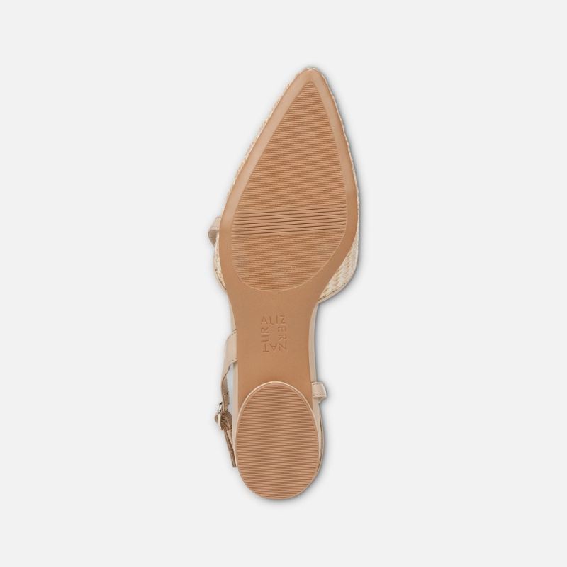 Naturalizer Women's Hawaii Slingback Flat - Opal Natural / Tan Fabric