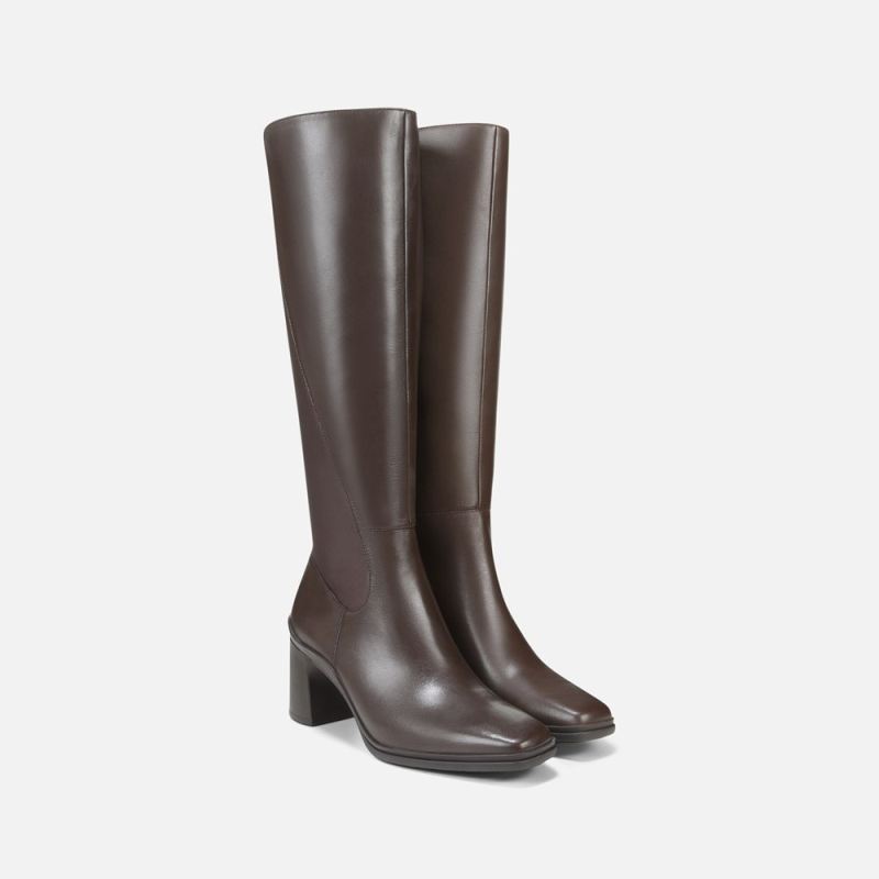 Naturalizer Women's Axel Weatherproof Knee High Boot - Oxford Brown Wp Leather