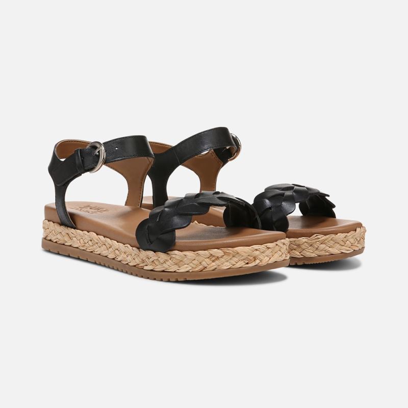 Naturalizer Women's Neila Sandal - Black Leather