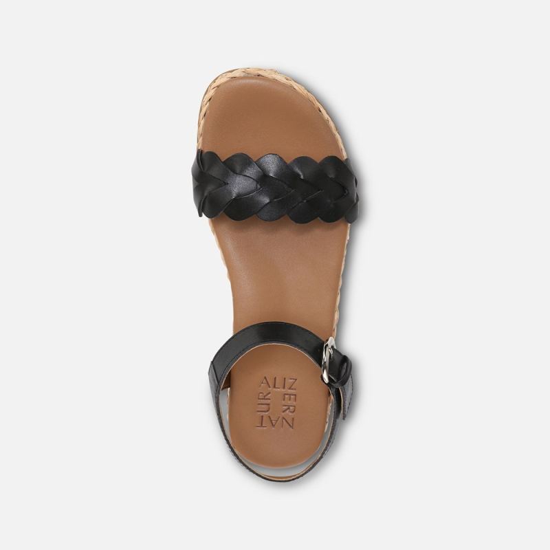 Naturalizer Women's Neila Sandal - Black Leather