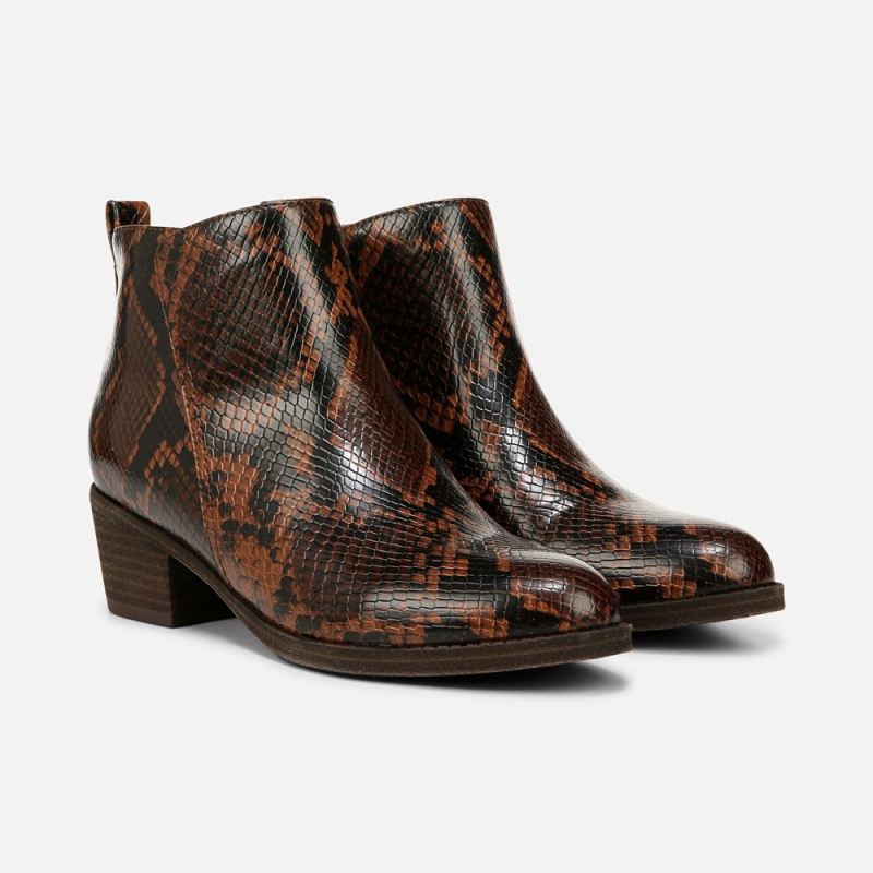 Naturalizer Women's Zaylee Bootie - Snake Print Faux Leather