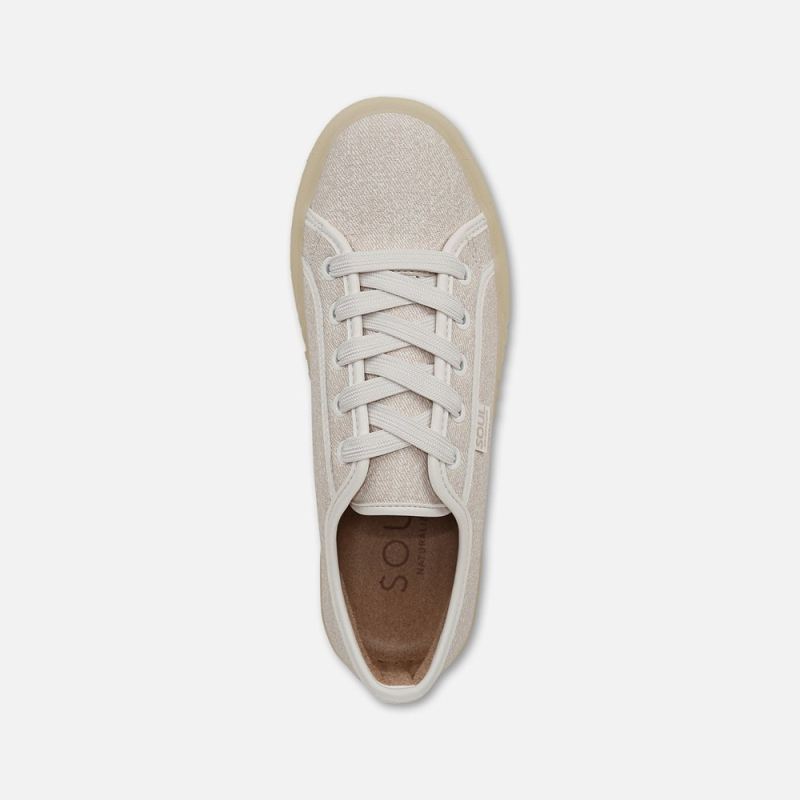 Naturalizer Women's SOUL Iliana Lace Up Sneaker - Light Sand Fabric
