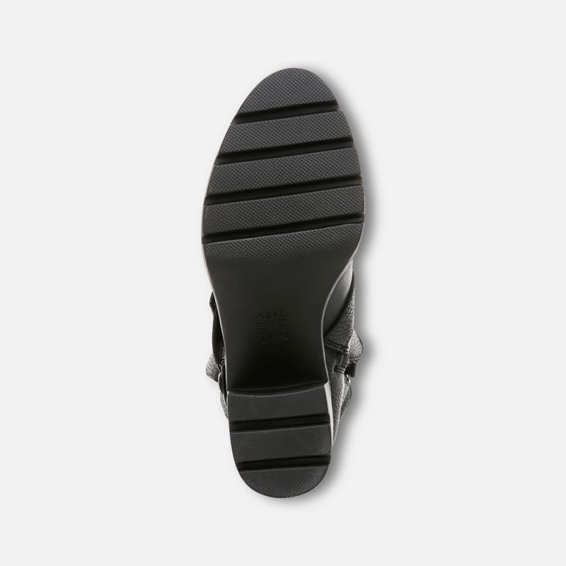 Naturalizer Women's Verney Moto Water Repellent Bootie - Black Leather