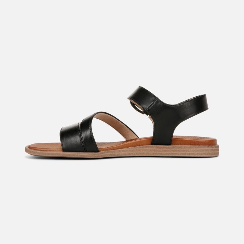 Naturalizer Women's SOUL Jayvee Sandal - Black Faux Leather