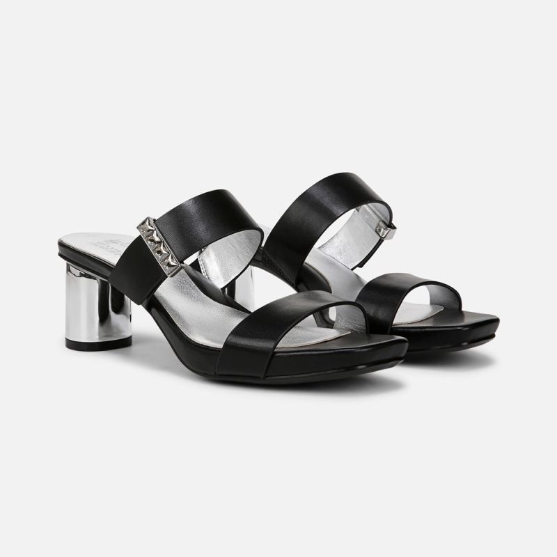 Naturalizer Women's Ida 2 Dress Sandal - Black Faux Leather