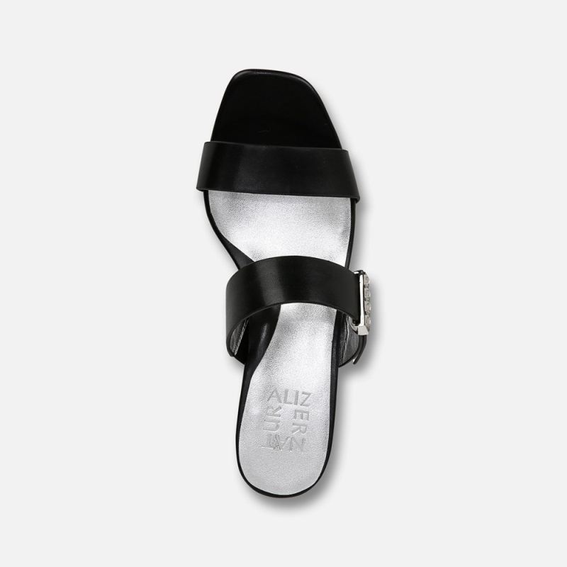 Naturalizer Women's Ida 2 Dress Sandal - Black Faux Leather