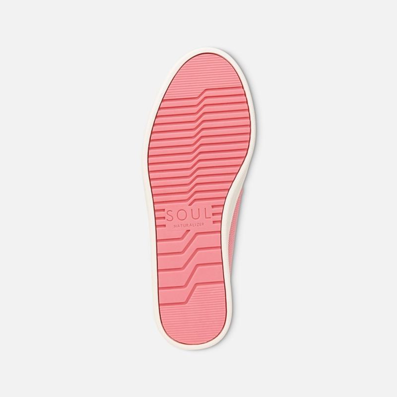 Naturalizer Women's SOUL Kemper Slip On Sneaker - Flamingo Pink Fabric