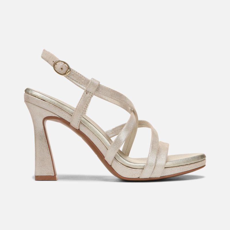 Naturalizer Women's Luisa Dress Sandal - Light Gold Leather