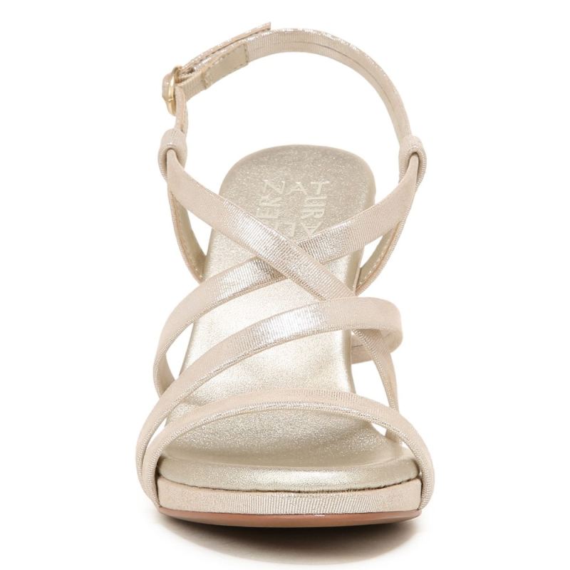 Naturalizer Women's Luisa Dress Sandal - Light Gold Leather