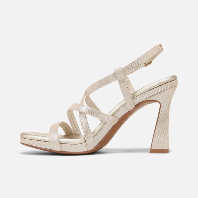 Naturalizer Women's Luisa Dress Sandal - Light Gold Leather