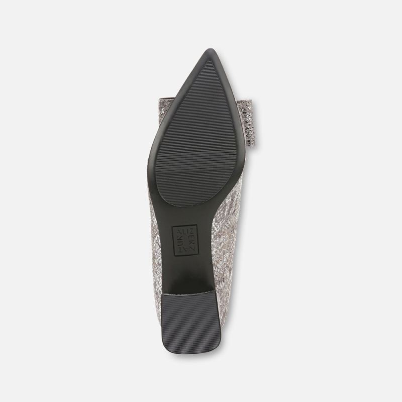 Naturalizer Women's Mavis Bow Pump - Silver Leather