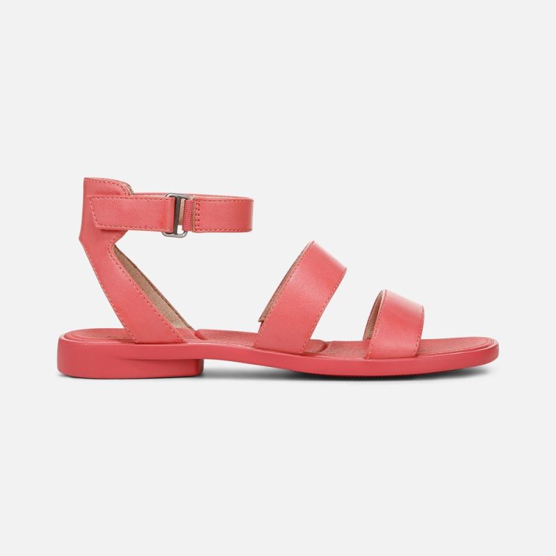 Naturalizer Women's SOUL Fiesta Strappy Sandal - Coral Faux Leather