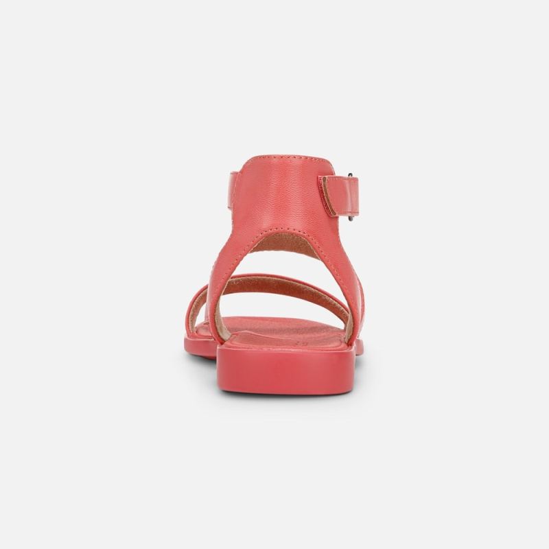 Naturalizer Women's SOUL Fiesta Strappy Sandal - Coral Faux Leather